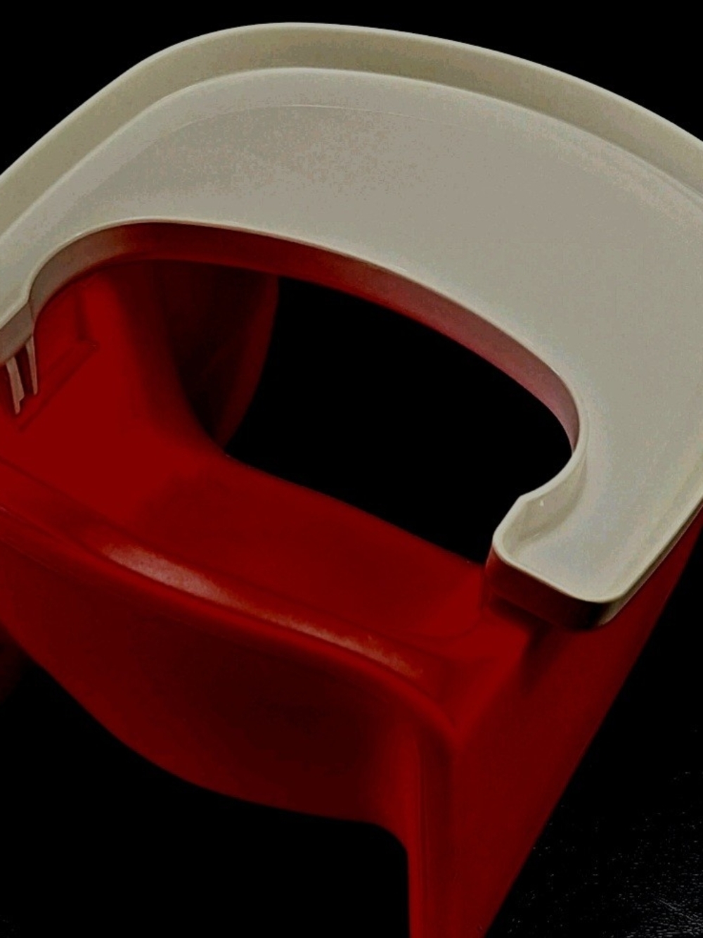BITTY BABY RED BOOSTER CHAIR WITH TRAY